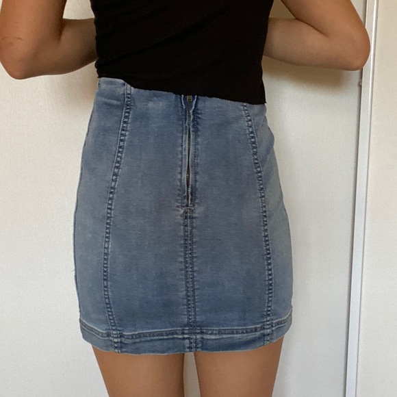 Blue Denim Free People Skirt! - Picture 4 of 5
